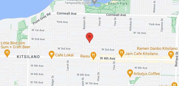 map of 1203 2370 W 2ND AVENUE